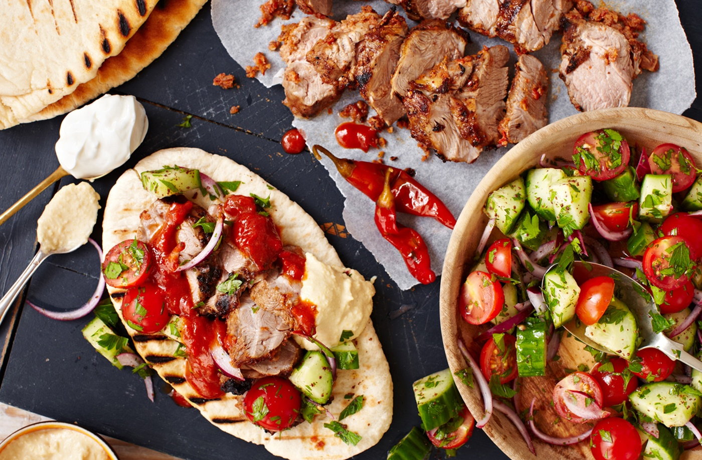 Turkish lamb kebabs