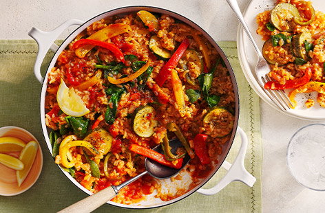 Image of "Cheat's summer veg paella"