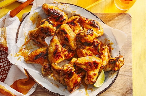 Image of "Sticky mango chicken wings"