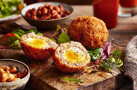 Image of "Maple bacon Scotch eggs"
