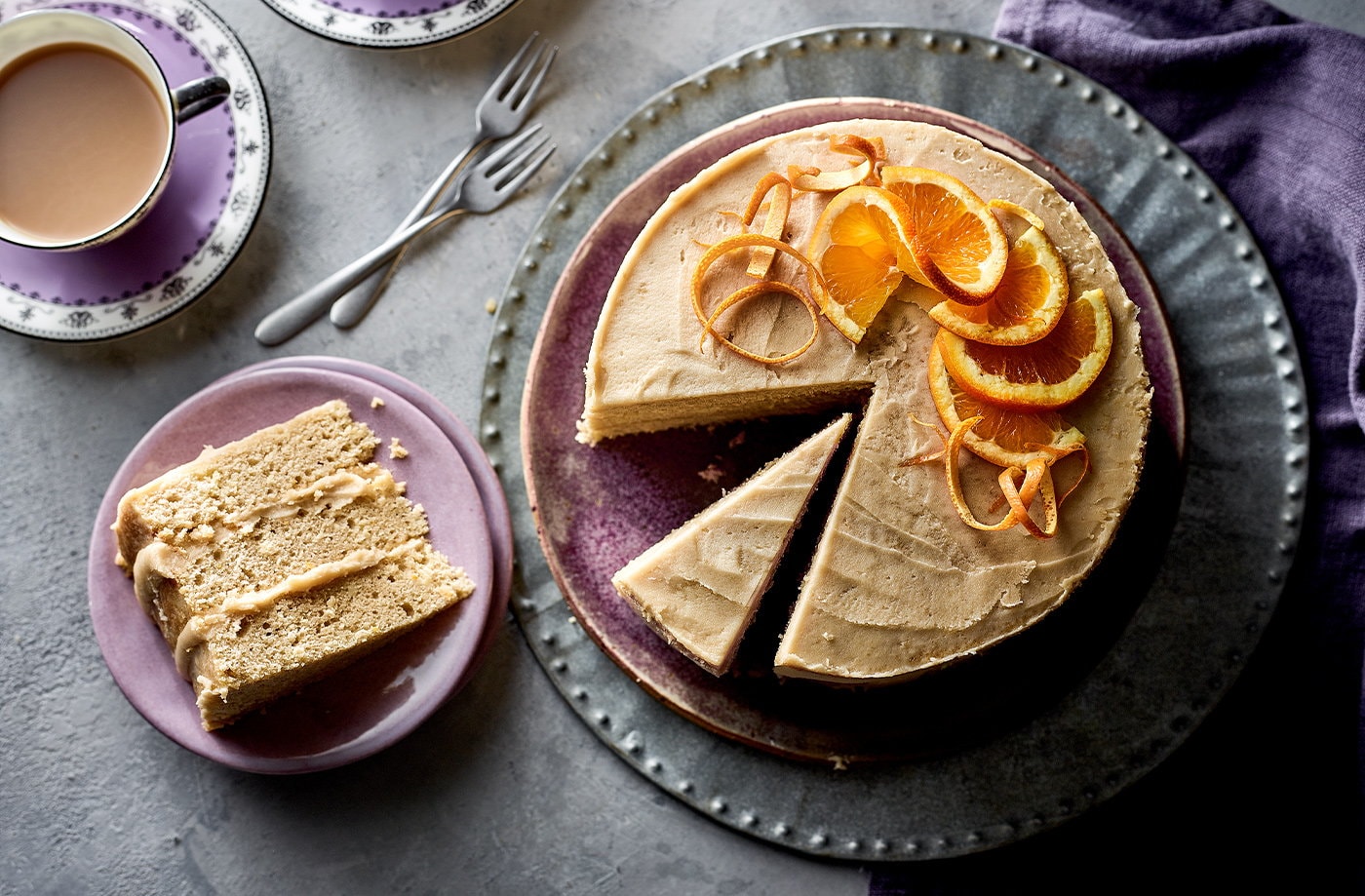 Earl Grey and orange cake