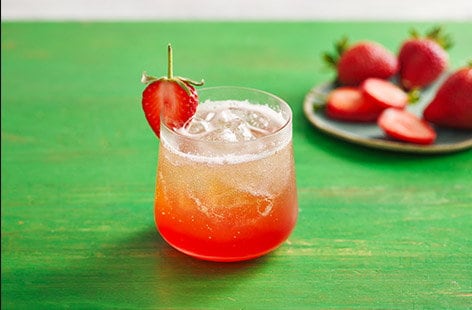 Image of "Rhubarb and strawberry shrub"