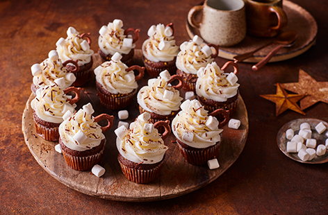 Image of "Hot chocolate cupcakes"