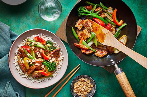 Image of "Kung pao vegan 'chicken'"