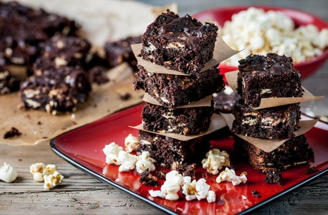 Image of "Shaun Rankin's popcorn brownies"