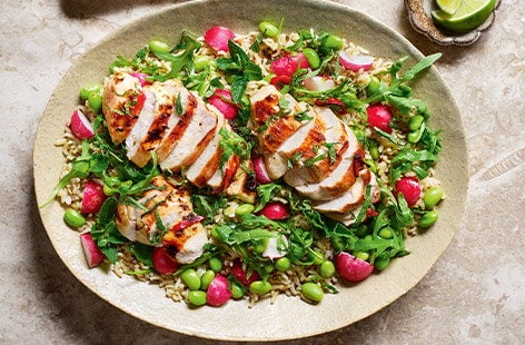 Image of "Chilli-lime chicken salad "