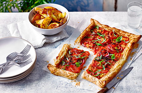 Image of "Summer tomato galette"