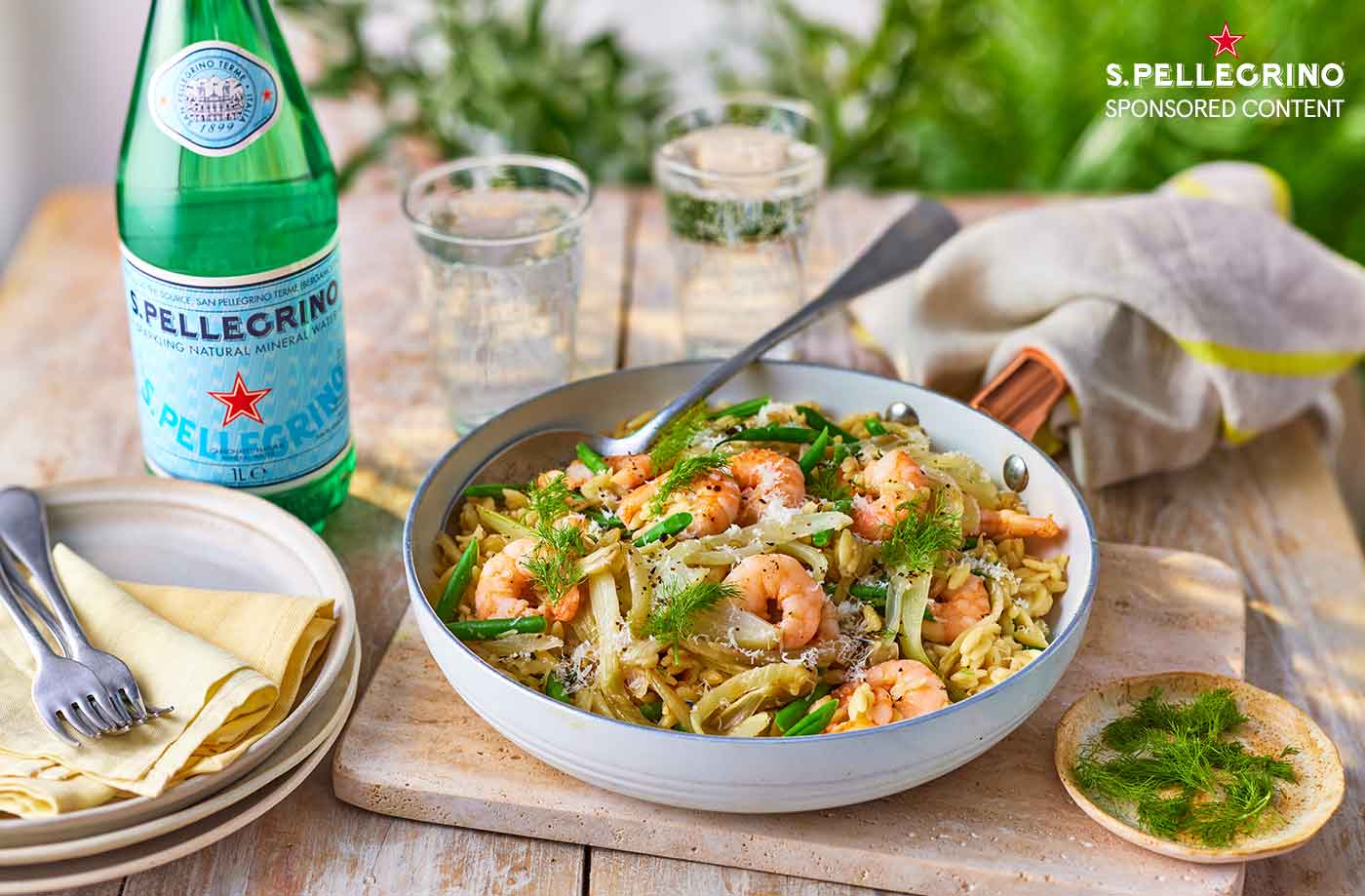 Prawn and fennel orzotto