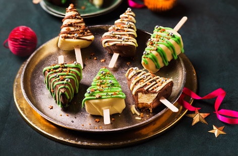 Image of "Cheesecake Christmas trees"