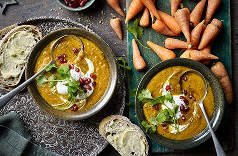 Image of "Harissa-roasted carrot soup"