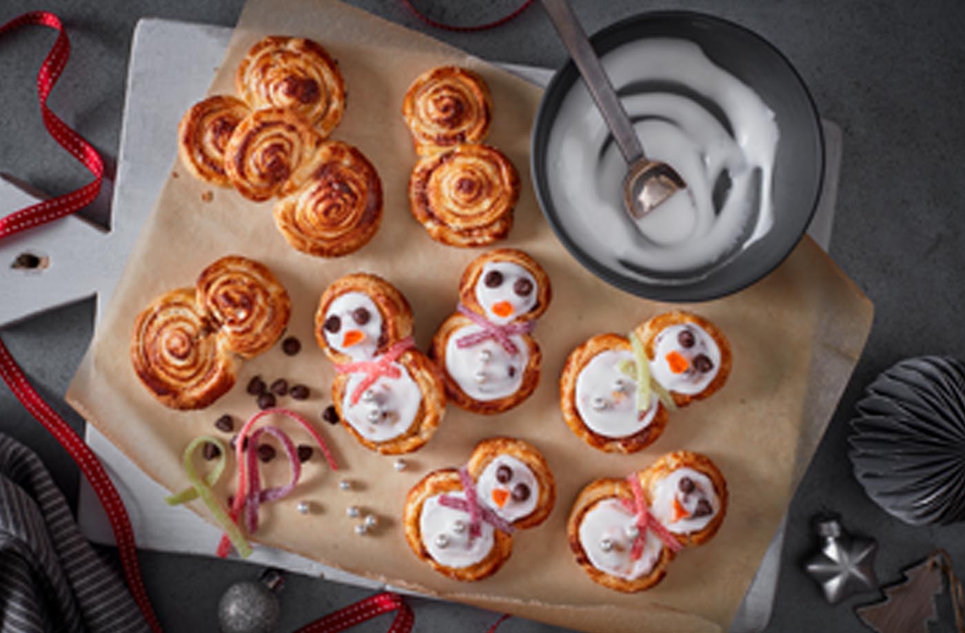 Cinnamon snowmen