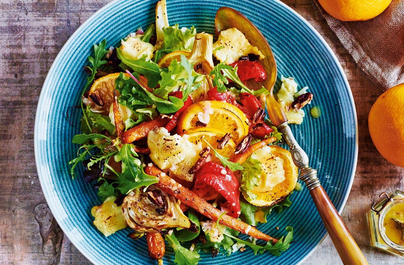 Orange and root vegetable salad