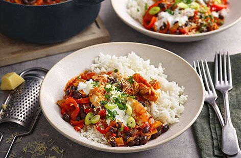 Image of "Chicken and black bean chilli"