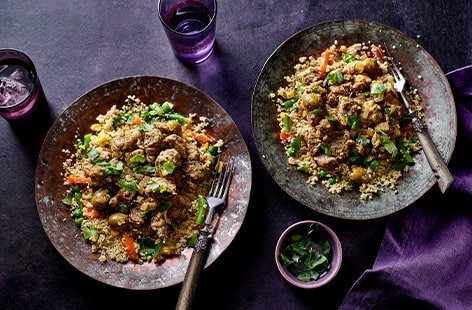 Image of "Lamb toufe with couscous"