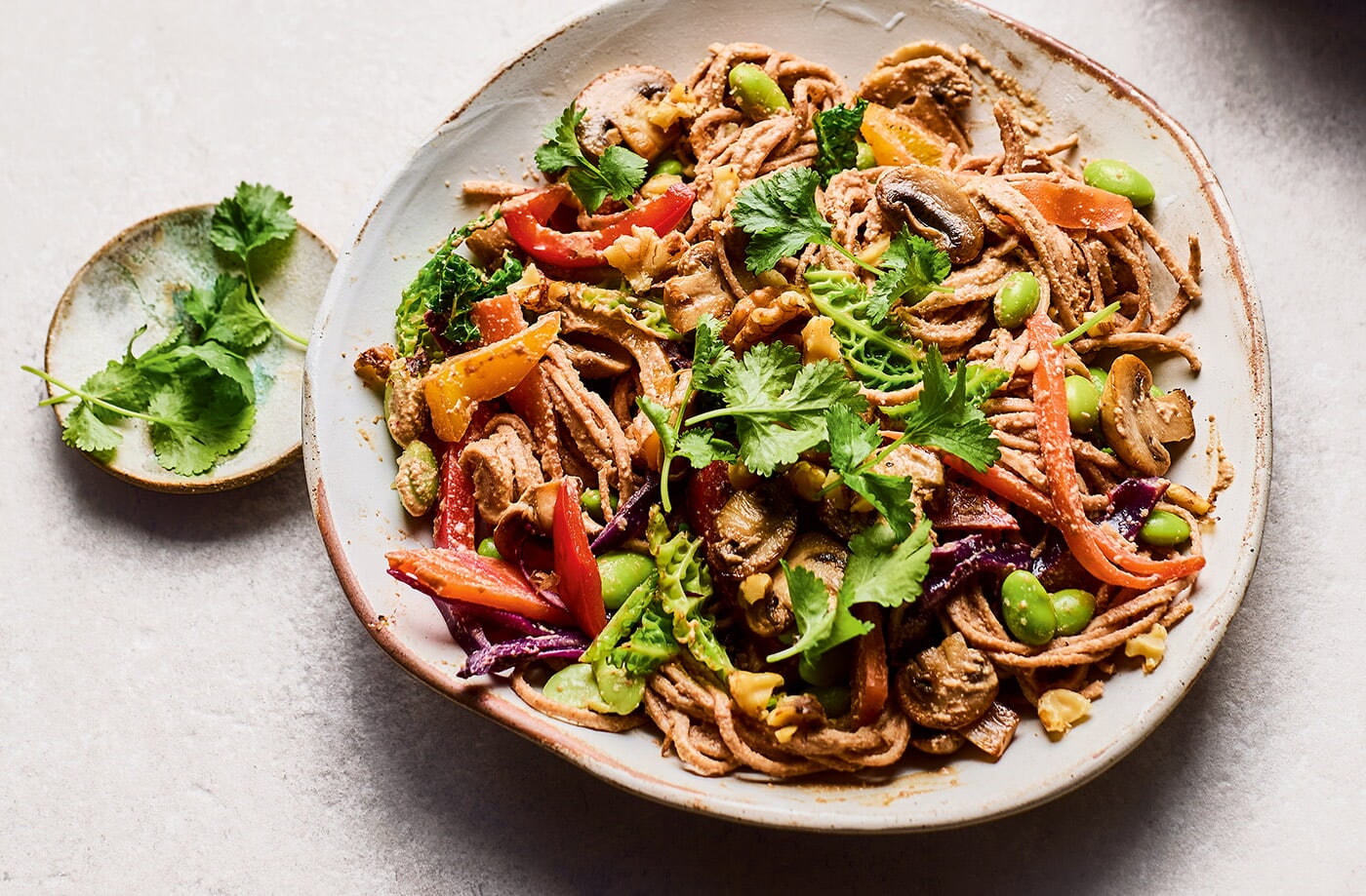 Walnut satay stir-fry