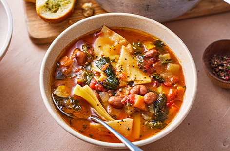 Image of "Pasta and bean soup"