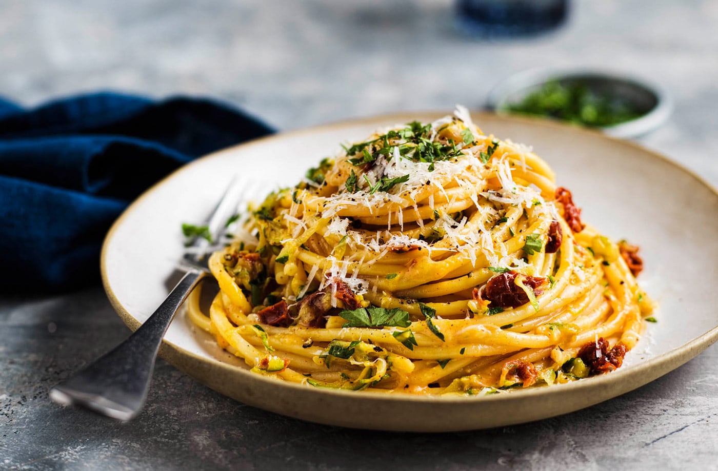 Smoky tomato carbonara