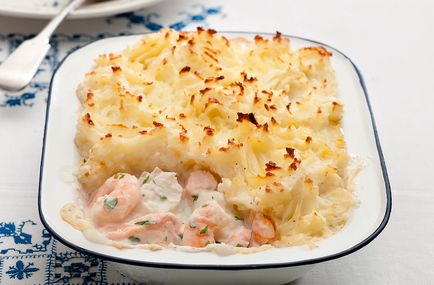 Creamy fish pie