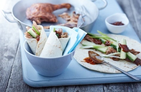 Image of "Chinese-style duck wraps "