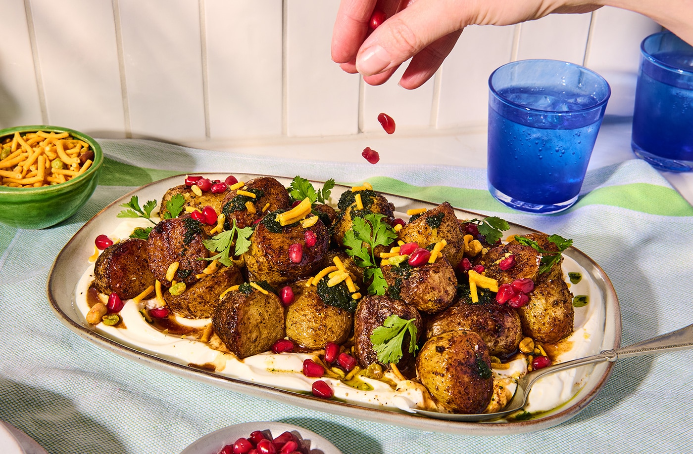 Chaat masala baby potatoes