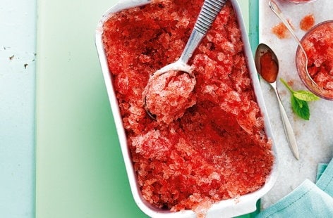 Image of "Sour watermelon and mint granita"