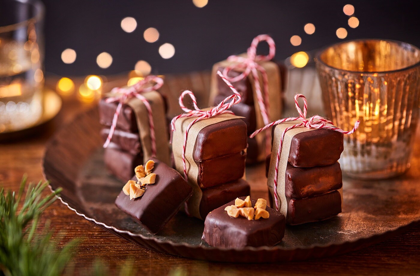 Vegan peanut butter squares