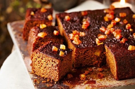Image of "Sticky ginger cake with mascarpone and ginger cream"