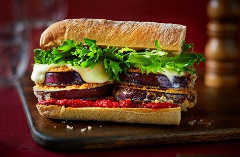 Image of "Aubergine melt ciabatta"