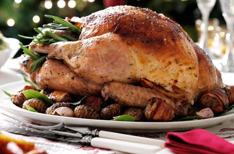 Image of "Classic roast turkey with pork stuffing"