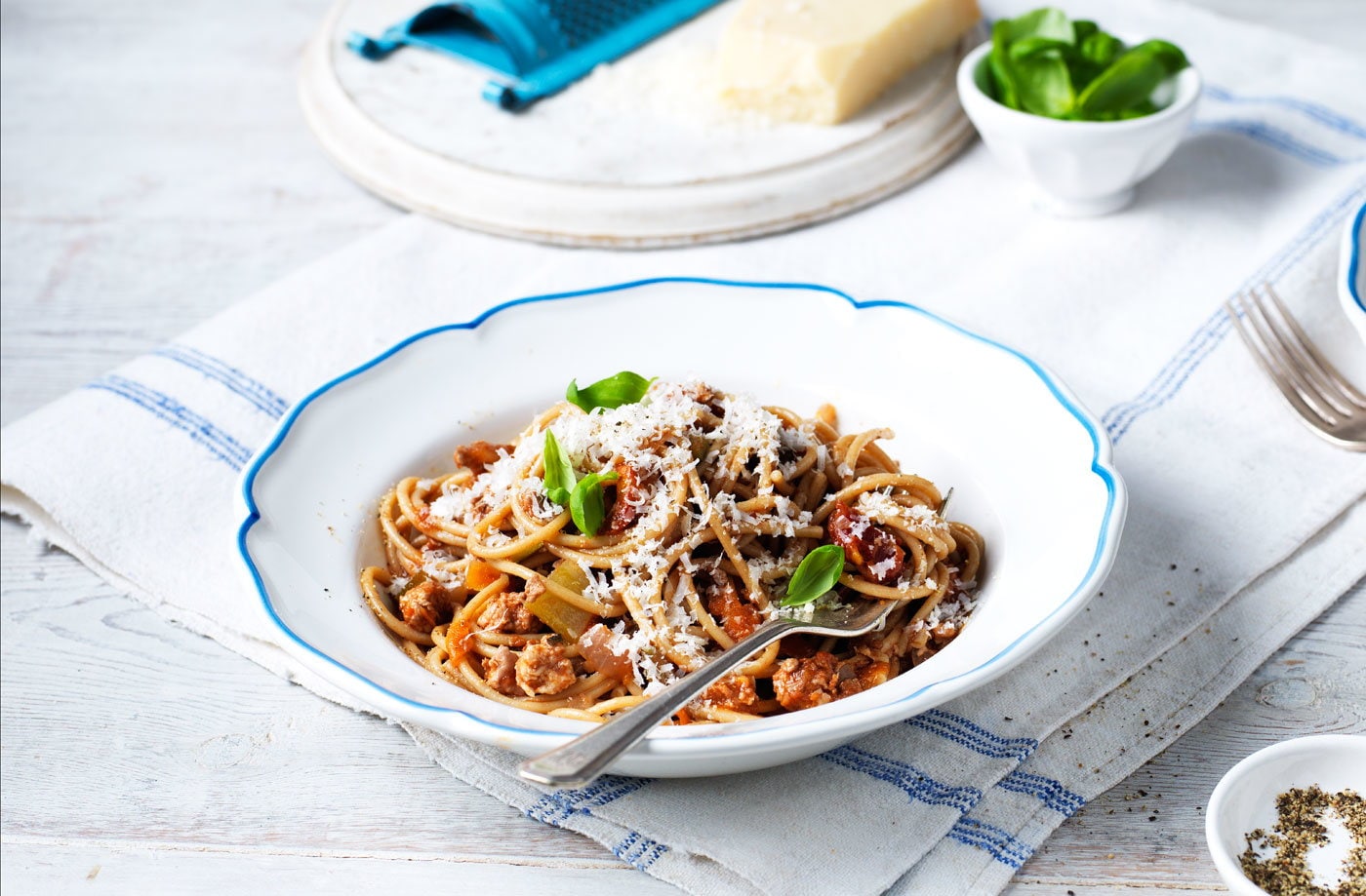 Healthy spaghetti Bolognese