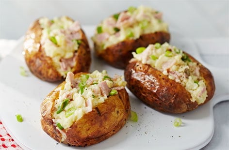 Image of "Campfire loaded potatoes"