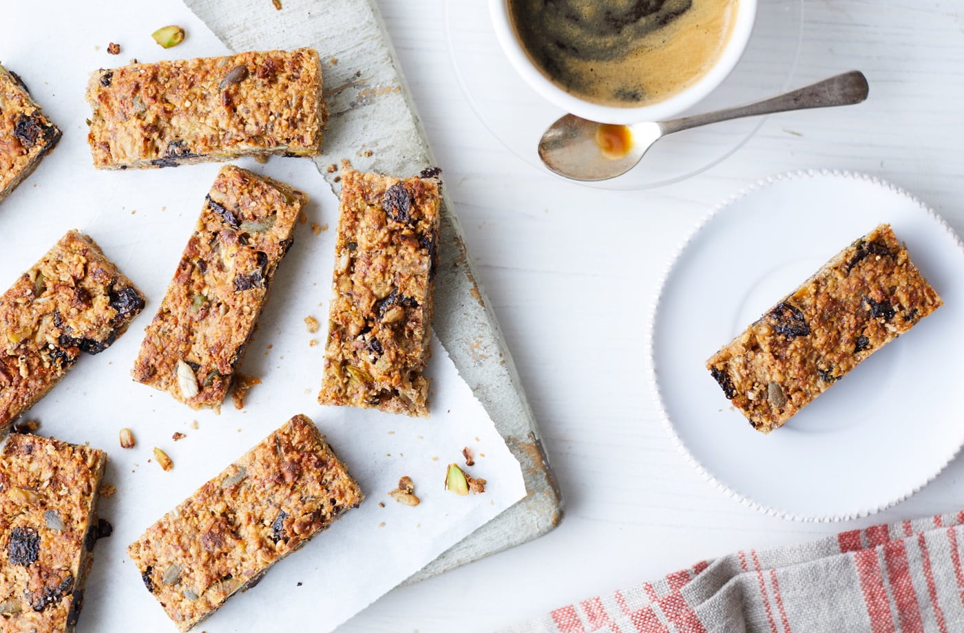 Healthy banana flapjacks