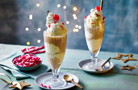 Image of "Irish cream liqueur float "