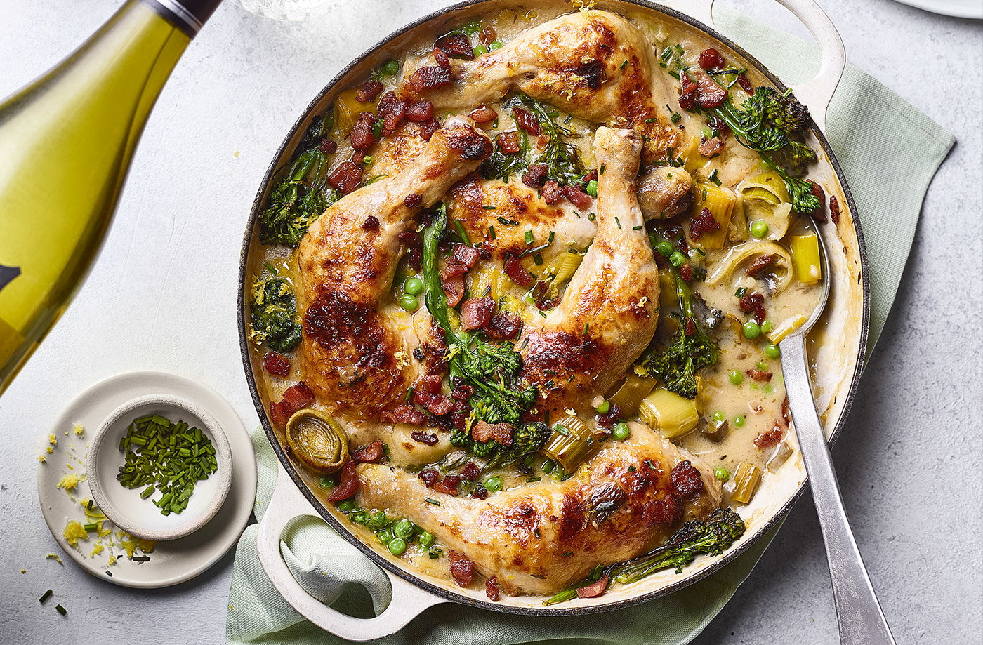 Spring coq au vin