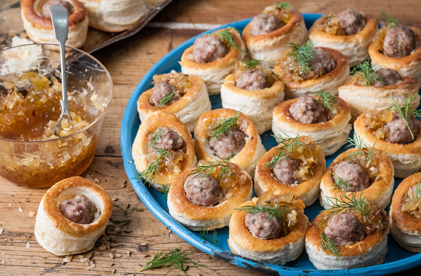 Colin McGurran's sausage and marmalade vol-au-vents