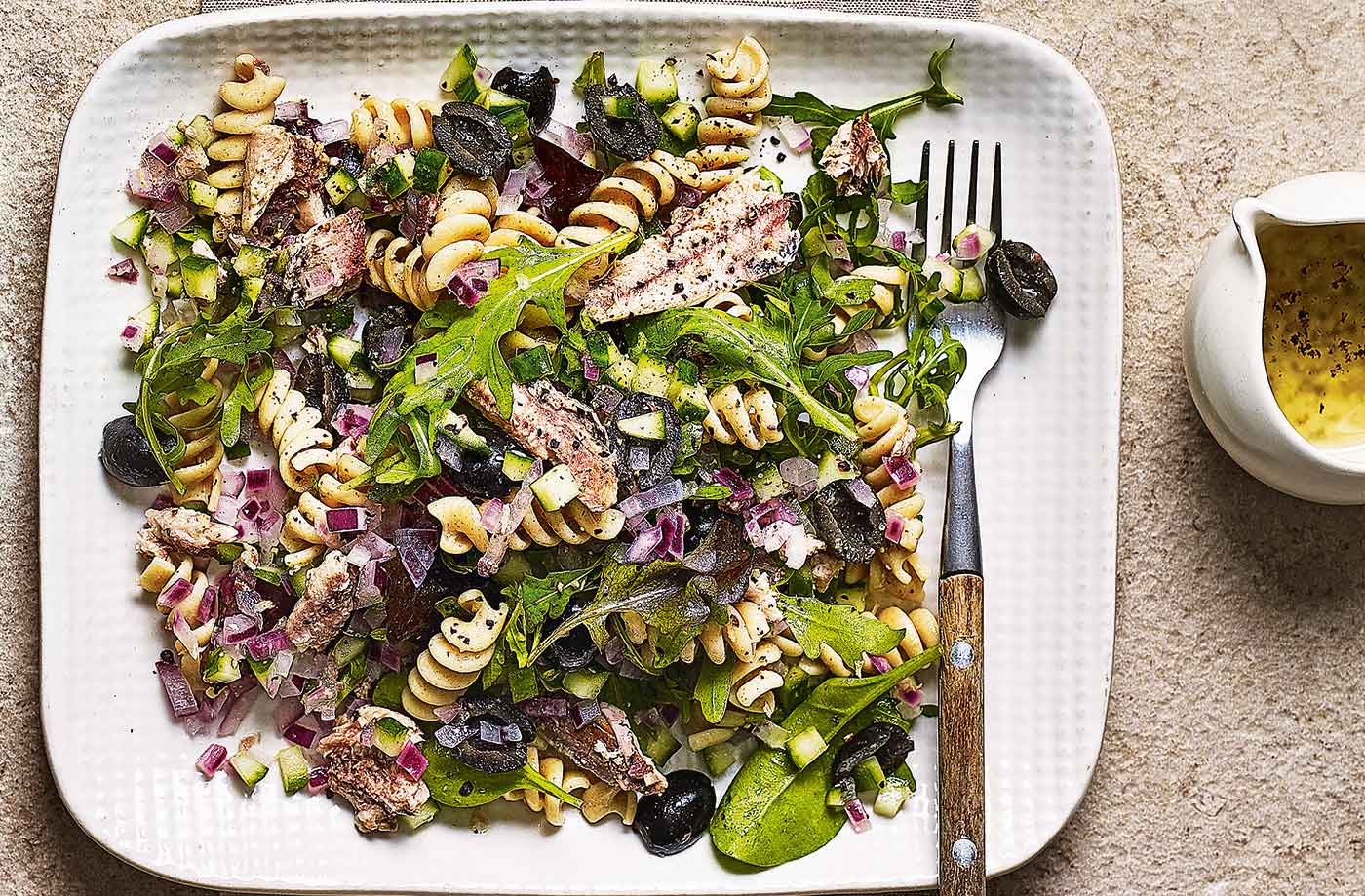 Sardine pasta salad