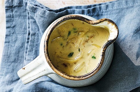 Image of "Light and creamy cider gravy"