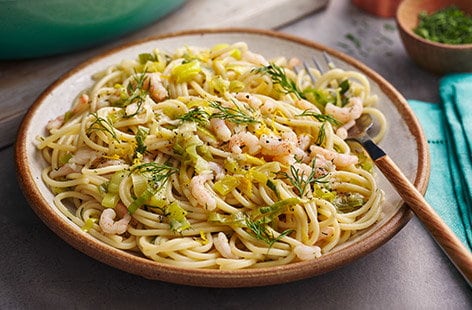 Image of "Brown butter prawn pasta"