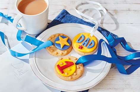 Image of "No.1 Dad medal biscuits"