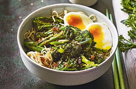 Image of "Sesame and Tenderstem noodles"