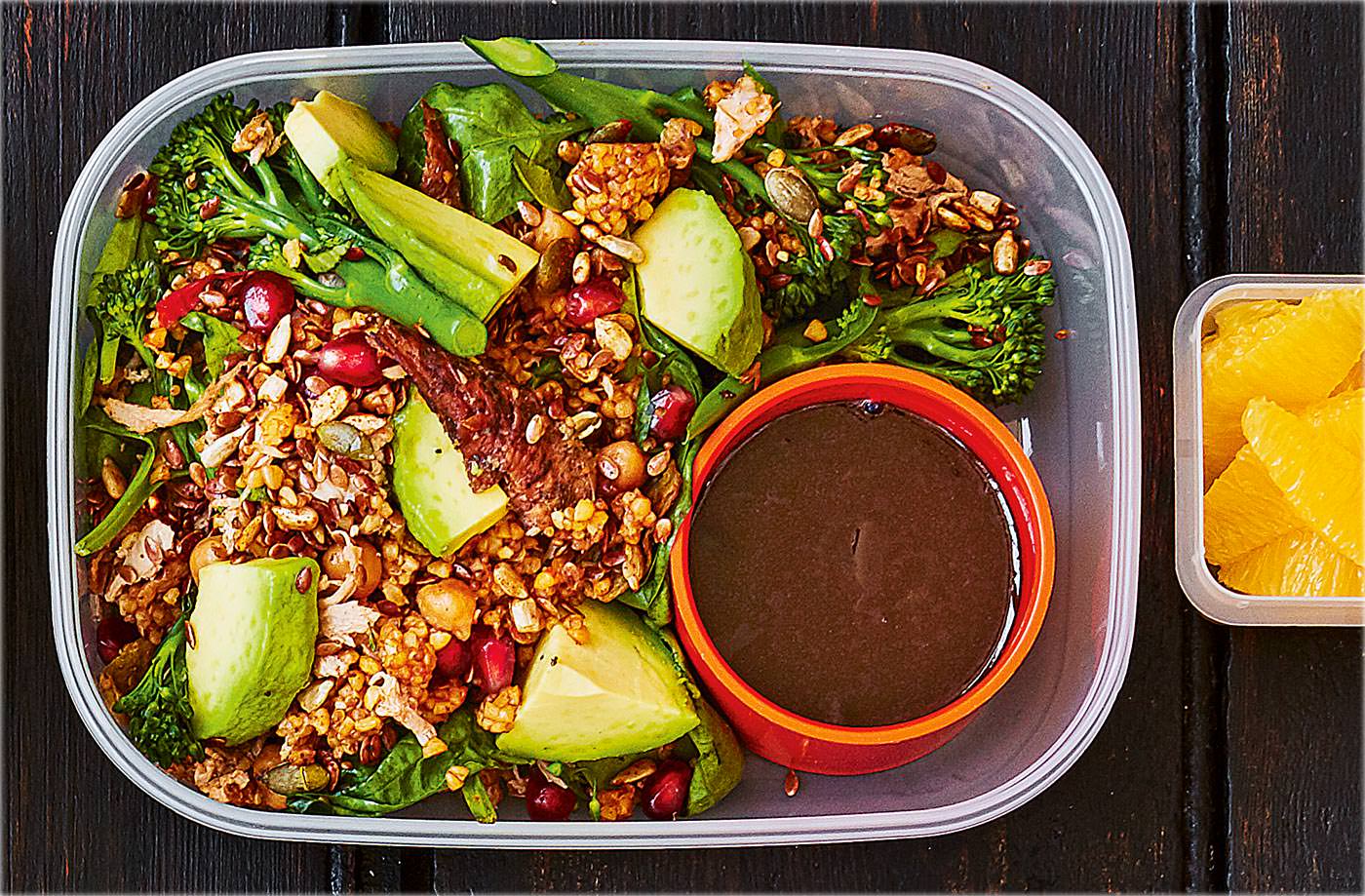 Duck and grain salad