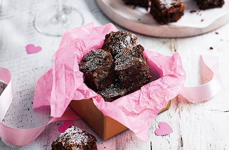 Image of "Black forest brownie bites"