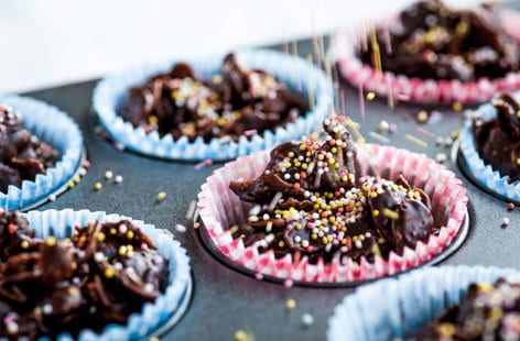 Image of "Dominic Chapman’s speckled chocolate cornflakes"