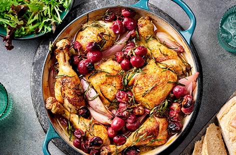 Image of "Chicken with grapes and tarragon"