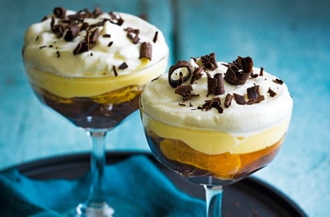Image of "Chocolate orange trifles"