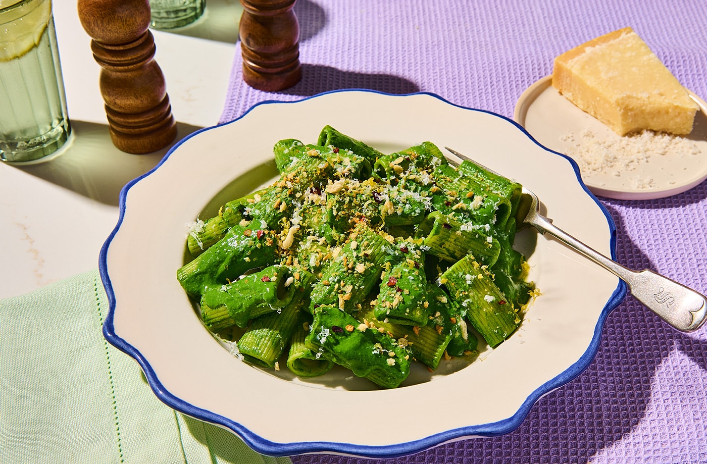 Green veggie pasta
