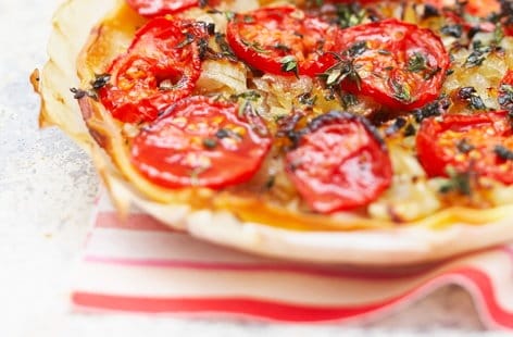 Image of "Tomato and onion savoury tart"