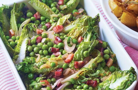French peas with bacon