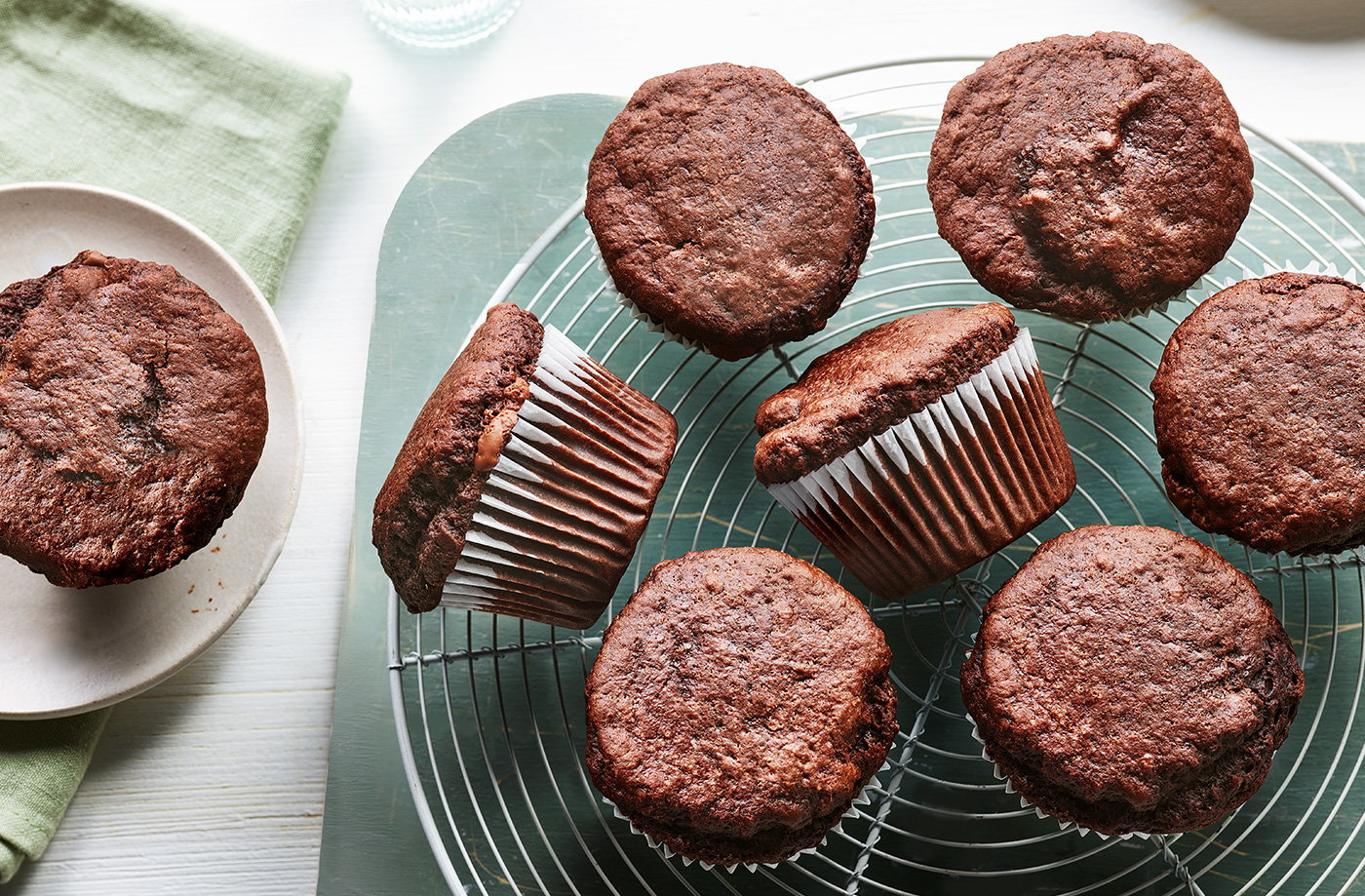 Blueberry bircher muffins
