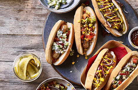 Image of "Mix 'n' match hot dogs"